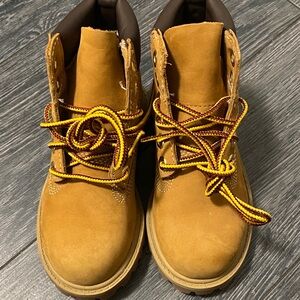Tan Lace-Up Boots
